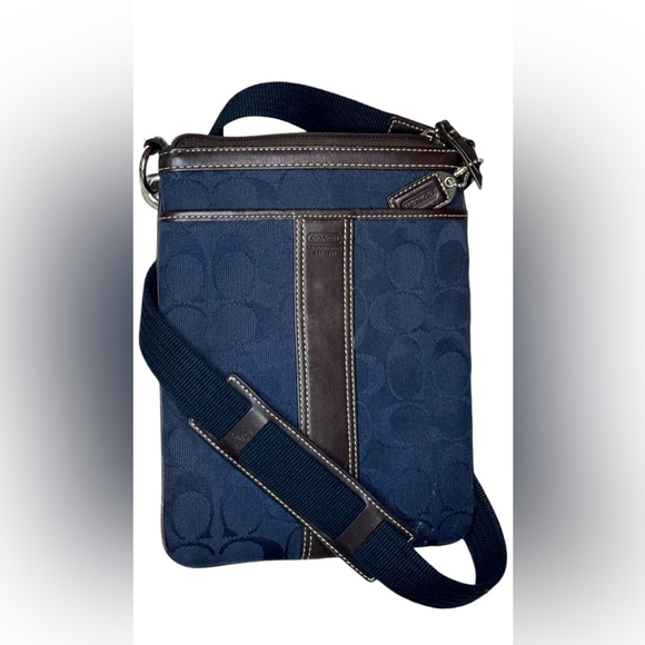 Coach Handbags - NWOT COACH Women's Signature Swingpack Crossbody Bag F06016 Tan and Brown